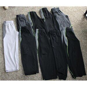 Massive Lot Old Navy Athletic Mesh Pants Medium 8 Gray Black Lot Go Dry Cool